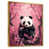 Toile avec cadre flottant or