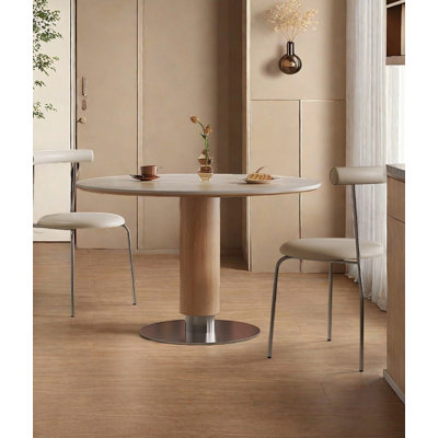 Small-sized round dining table