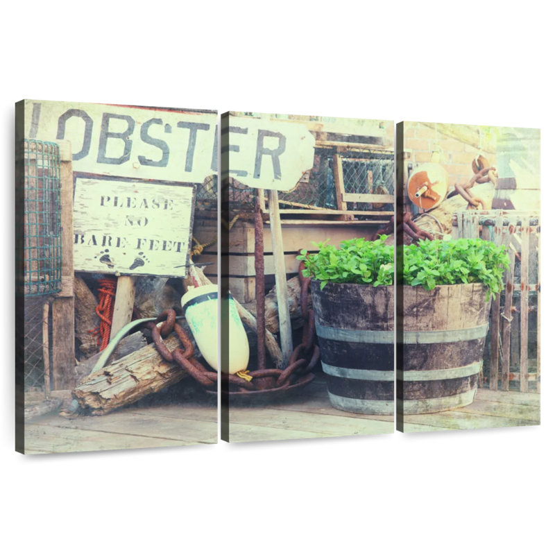 Sebbie Lobstering, 28" H x 45" W