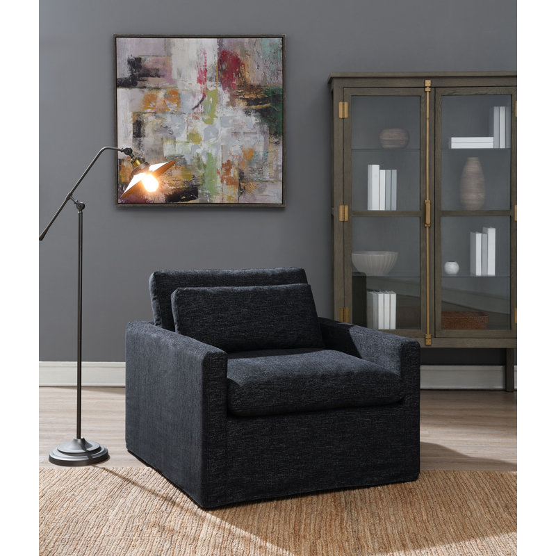 Fauteuil pivotant Mclaughlin, Gris foncé