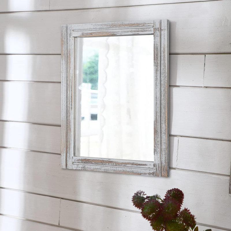 Rectangle Wall Mirror, Wood