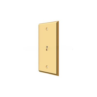 Deltana CPC4764CR003 Switch Plate, Cable Cover Plate in PVD Polished Brass