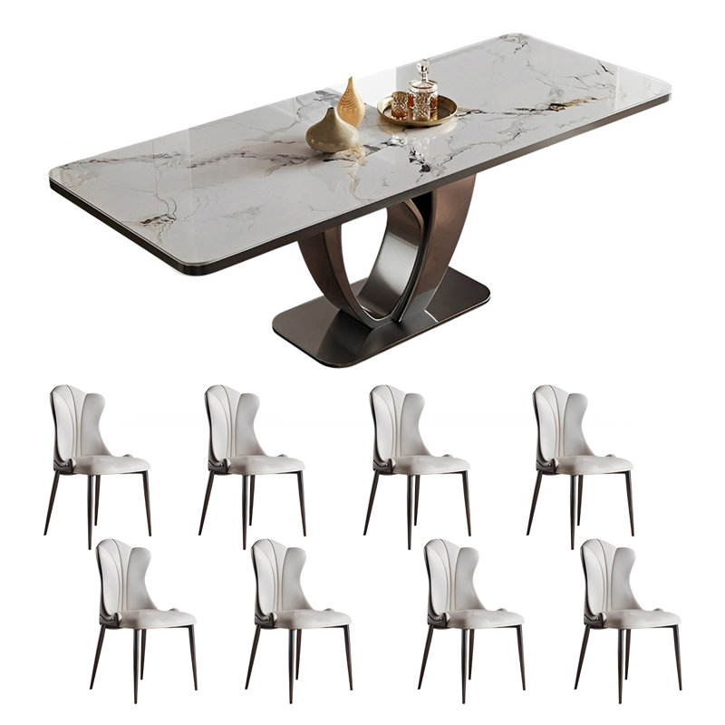 Ensemble de table et de chaises rectangulaires Home Rock
