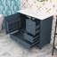 Meuble-lavabo simple autoportant moderne avec lavabo en céramique et tiroirs de rangement-2106777423