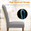 Chaise capitonnée rembourrée à dossier solide-2133364838-2138021267