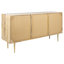 Buffet en bois de manguier à 3 tiroirs de 57,8 po de large Rodrick