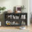 55.1'' Sideboard Buffet Table Dining Cabinet With Tempered Glass Doors Office Credenza-714347144