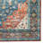 Ducote Washable Teal and Rust Machine Woven Area Rug-822375185