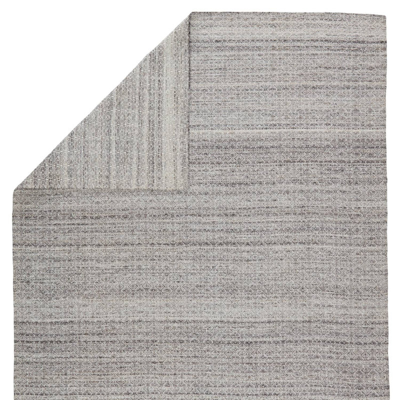 Wendy Jane Geometric Area Rug in Black/Gray, Rectangle 5' x 8'