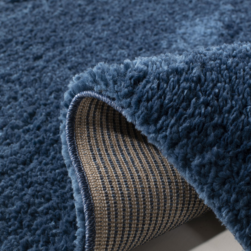Diaundra Solid Colour Shag Area Rug, Rectangle 91 x 152 cm
