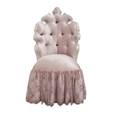Queens Slipcovered Tufted Side Chair