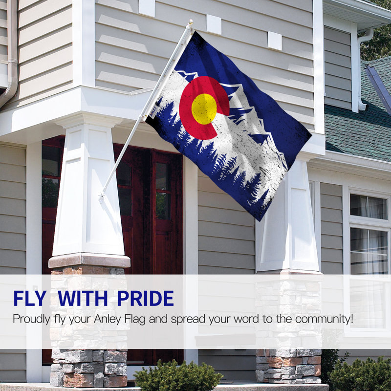 36 po x 60 po Polyester Polyester Colorado State Mountain Flag Drapeau de maison