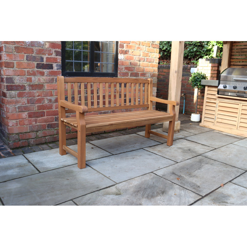 Turnbury Wooden Garden Bench, 96cm H x 150cm W x 59cm D