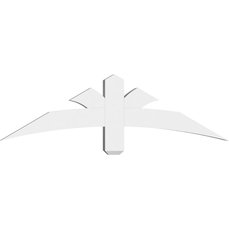 Support pour pignon Davenport, H 14 po x l 48 po (pas: 7/12), P 4 po x F 4 po, PVC