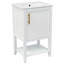 Mikkia Single Bathroom Vanity with Ceramic Top-1290542407