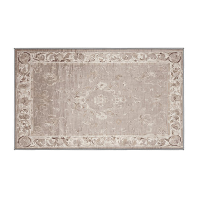 Machine Washable Gray Area Rug