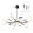 Modern Led Industria Chandeliers Round Pendant Light Farmhouse Sputnik Chandelier Mid Century Ceiling Light Fixtures For Dining Room Bedroom Living Room Kitchen Hallway Foyer（1 Pack）-1223906276-1237147289