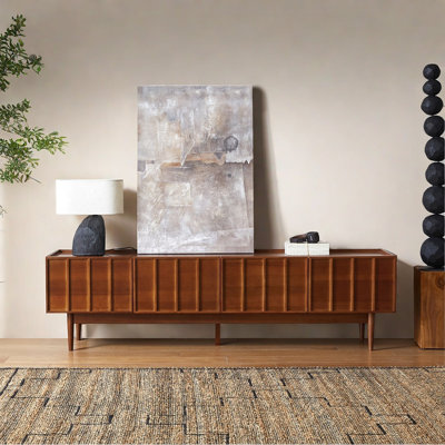 Solid wood style TV stand
