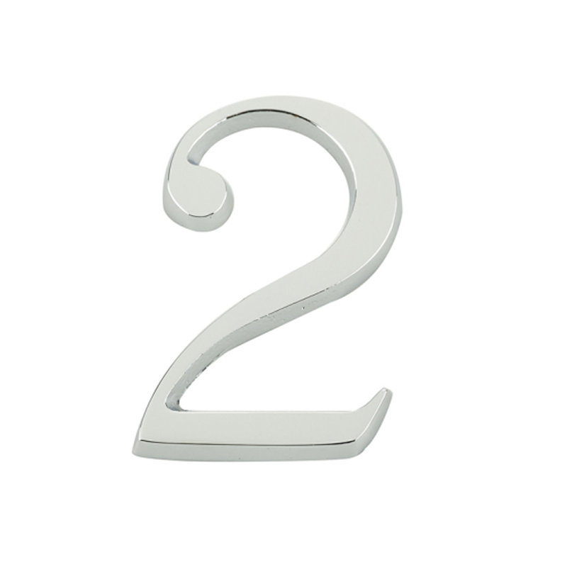 6cm H Brass House Number, 3