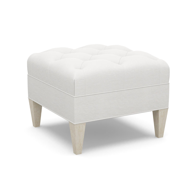 Square Tufted Ottoman, 5246-99, Sandstone