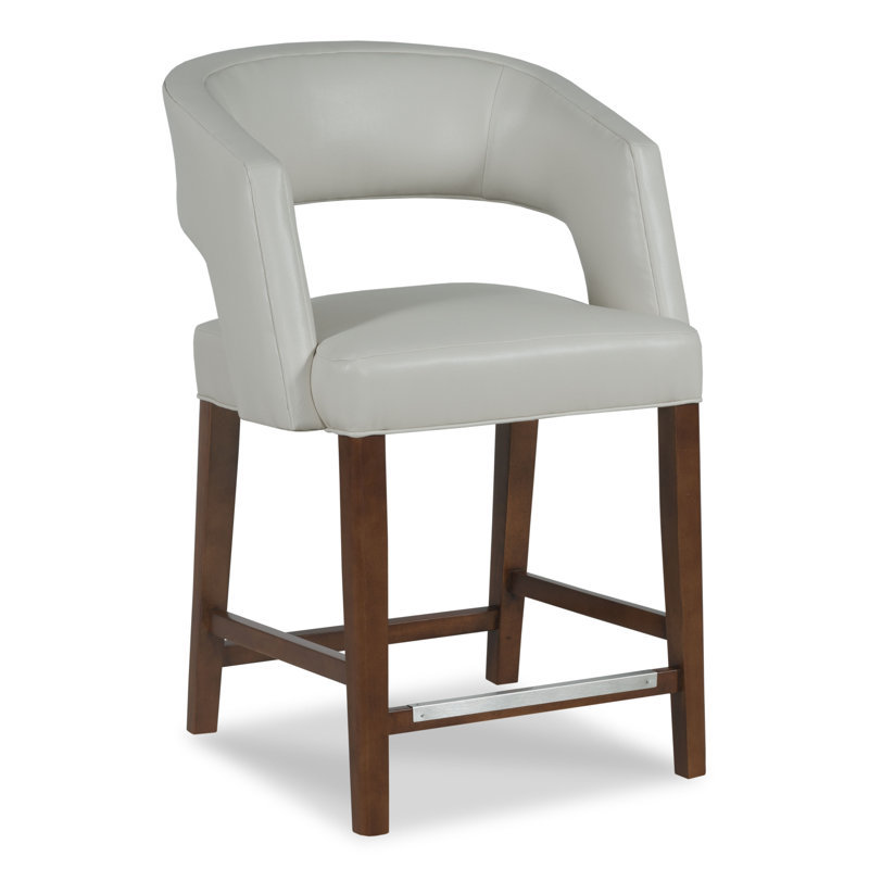 Tabouret de comptoir 26 po Bryant, Amande chamois, Indigo 8789