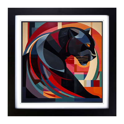 Panther Constructivism No.3 - Framed Print