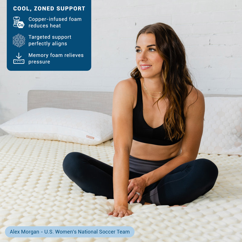 CopperWELL Cooling Gel Twin XL Memory Foam Mattress Topper