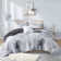 Cassiopeia Watercolor Tie Dye Printed Comforter Set with Throw Pillow