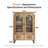 Modern Tall Sideboard and Buffets with Glass Doors Cabinets and Drawers,For Kitching/Dining Room/Living Room-802537894