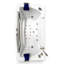 PRIVILEGE 71" x 35.5" 2-Person White Whirlpool Bathtub with Dual Pump, Heater & Glass Front Panel