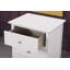 Table de chevet 3 tiroirs Lurne blanche-1957290178