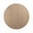 Emi 59 Inch Dining Table, Round Top and Pedestal Base, Rustic Brown, Gold