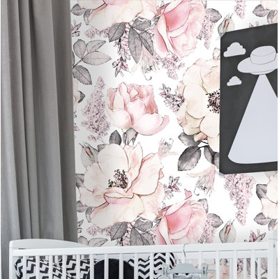 Anaheim Peel & Stick Floral Roll