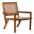 Coastal Solid Wood And Rattan Outdoor Accent Chair-1384768585