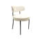 Table de salle à manger extensible de 62,4 po à 78,15 po et 6 chaises rembourrées douces pour une pièce contemporaine rembourrée