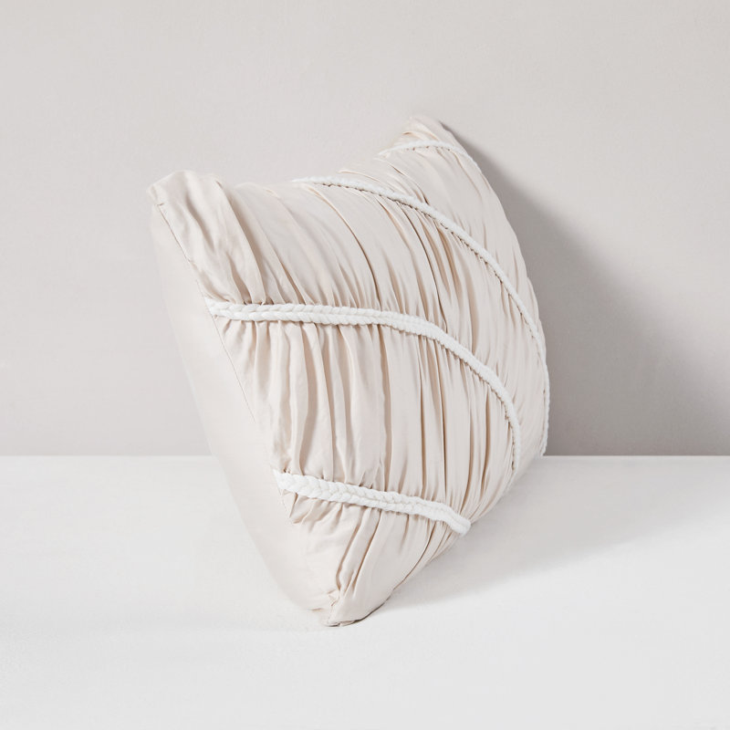 Flora Flow Cotton Pillow Cover Cream
