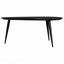 Table basse triangulaire noire en bois massif