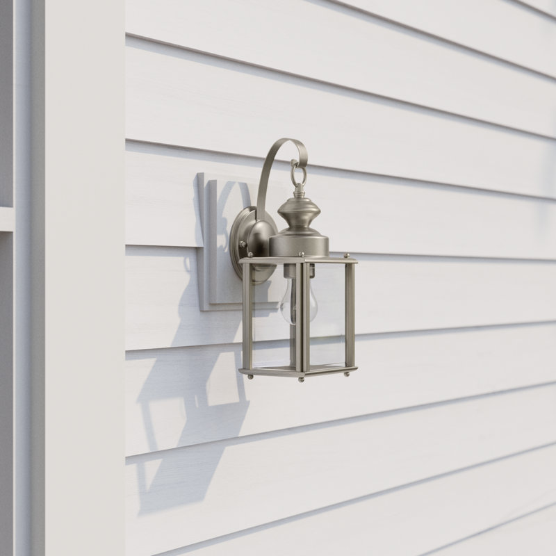 Tiernan Wall Light, Antique Brushed Nickel, 12.5"H x 5.25"W x 5.75"D