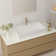 Cpingao 23.5'' Solid Surface Rectangular Bathroom Sink with Overflow