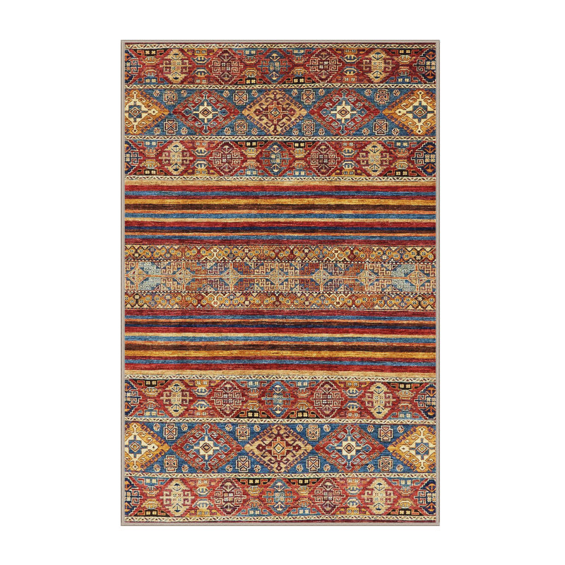 Abstract Indoor Rug, Rectangle 2' x 4'