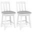 Ensemble de chaises pivotantes à hauteur de comptoir 25 po 25 po avec siège rembourré en bois d'hévéa-1250822759