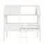 Lit mezzanine simple bas en blanc