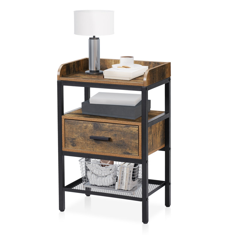 Vierling 15.75'' W Nightstand, Brown, Individual