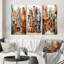 «Cubism Art Multidimensional», 3 pièces sur toile-909670421-909670416