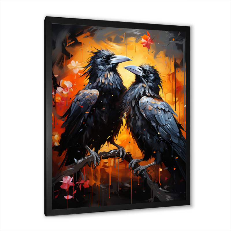 Cheena Crow Popart Royalty I, Cadre photo noir, H 20 po x l 12 po x P 1 po