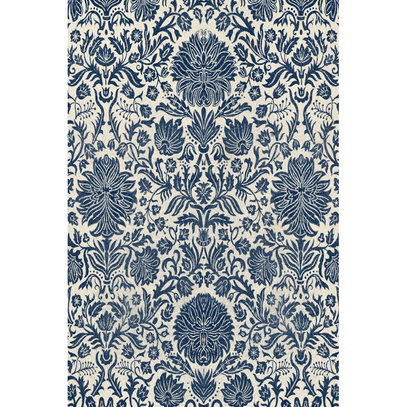 Baroque Tapestry In Navy I by Vision Studio - Wrapped Canvas Print, 122cm H x 81cm W