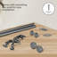 Ensemble de tringle à rideaux double ajustable de 5/8 po de diamètre avec fleuron Maniglia, -909834345-909834347