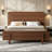 Full Size Bamboo Bed Frame, Low Profile Bed With Footboard And Headboard, 14.4" Solid Platform Bed, No Box Spring Needed, Bamboo Platform Bed Frame, Wood Slat Support Bed For Bedroom Guest Room, Brown