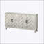 Buffet plus fort de style rétro, rangement décoratif laqué avec 4 portes, buffet épais pour le vestibule et le salon
