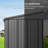 Aiho 5 ft. W X 3 ft. D Metal Vertical Storage Shed-65754012